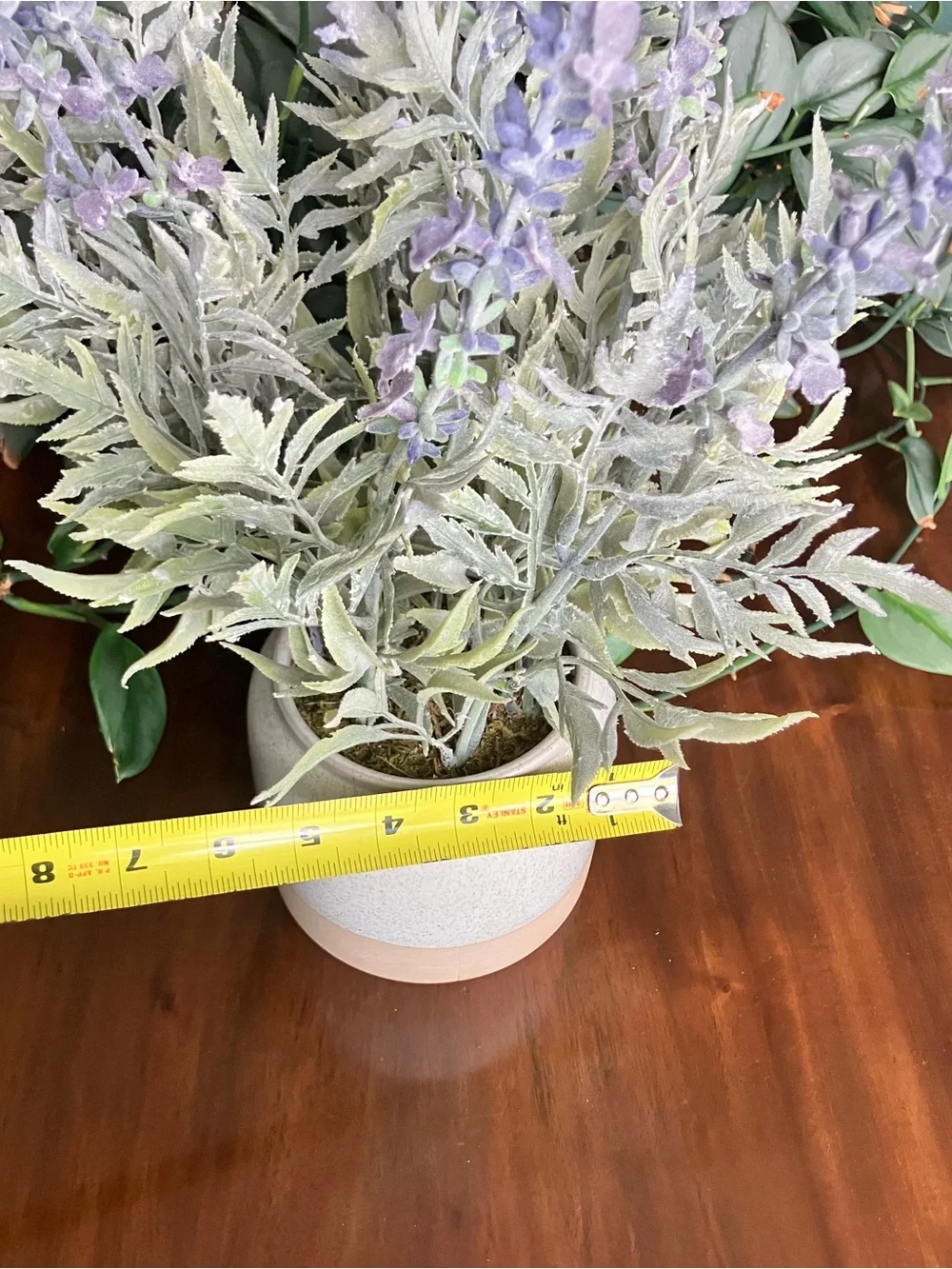 NWT Sonoma The Manor Flower Shop Decorative Artificial Lavender in Ceramic Pot